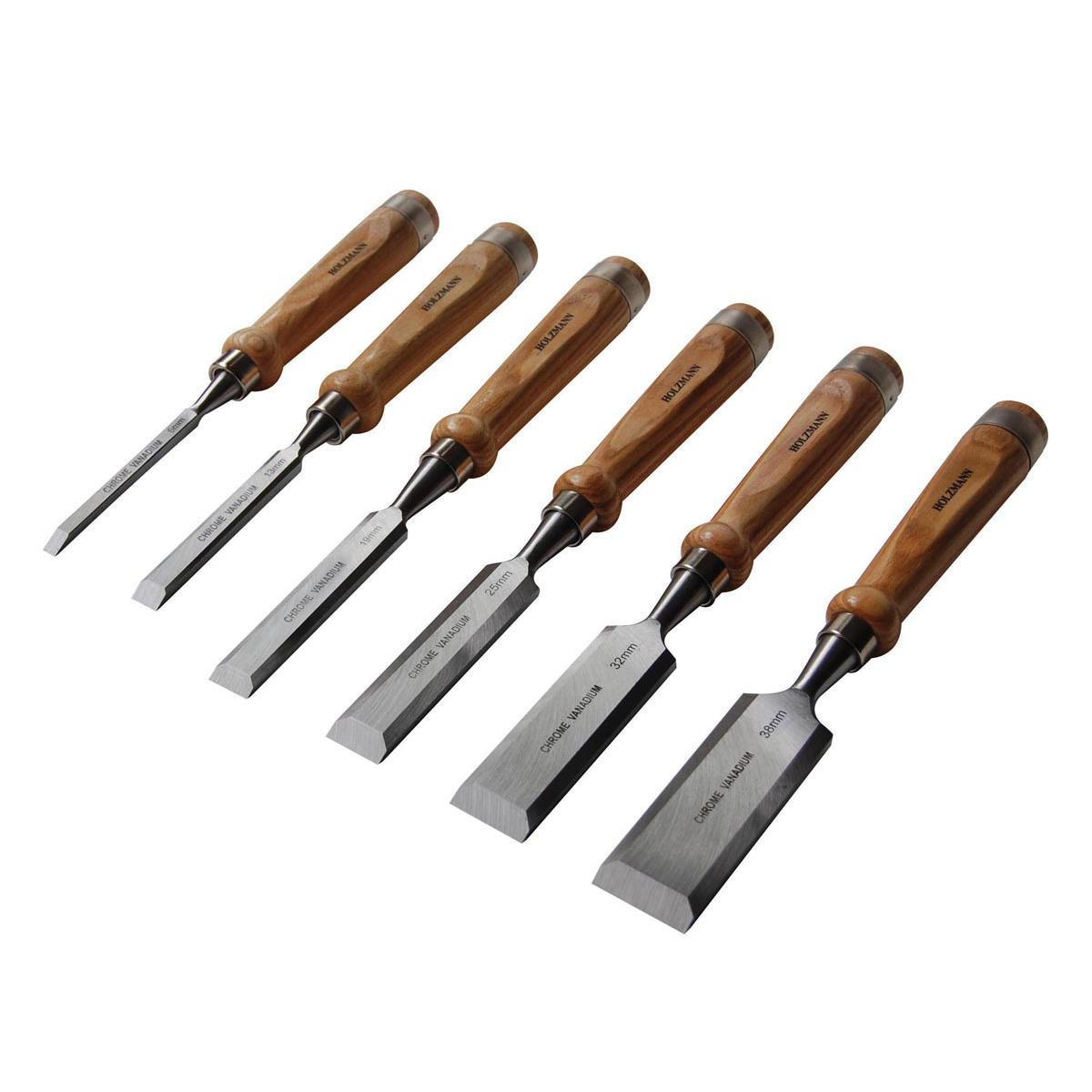 Комплект прави длета Holzmann SES6TLG, 6 бр - от Etools.bg Комплект прави длета Holzmann SES6TLG, 6 бр
