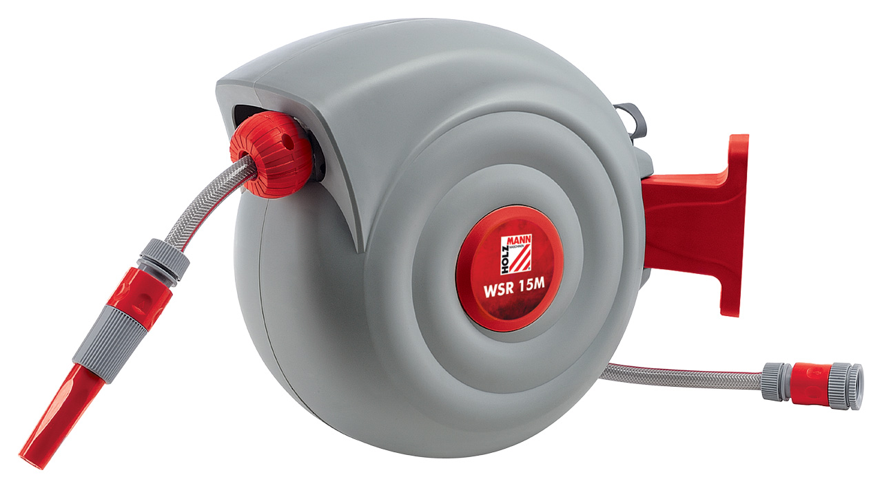 Стенна макара за маркуч Holzmann WSR15M, 15 м - от Etools.bg Стенна макара за маркуч Holzmann WSR15M, 15 м