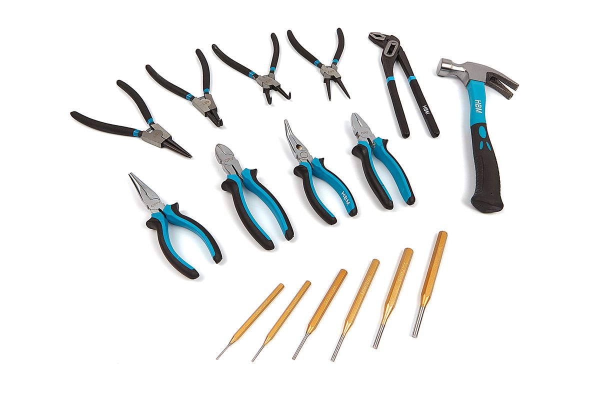 Комплект клещи за количка HBM 8372, 16 бр. - от Etools.bg Комплект клещи за количка HBM 8372, 16 бр.