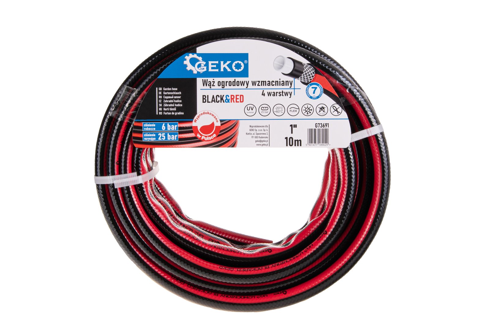 Градински маркуч Geko Black&Red G73691, 1