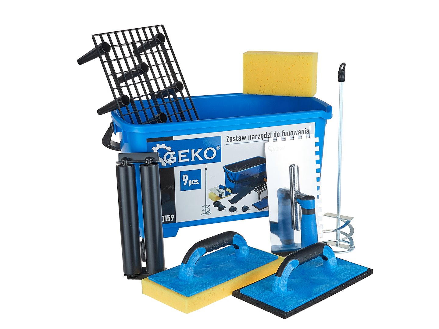 Комплект инструменти за фугиране Geko G30159, 24 л., 9 бр. - от Etools.bg Комплект инструменти за фугиране Geko G30159, 24 л., 9 бр.