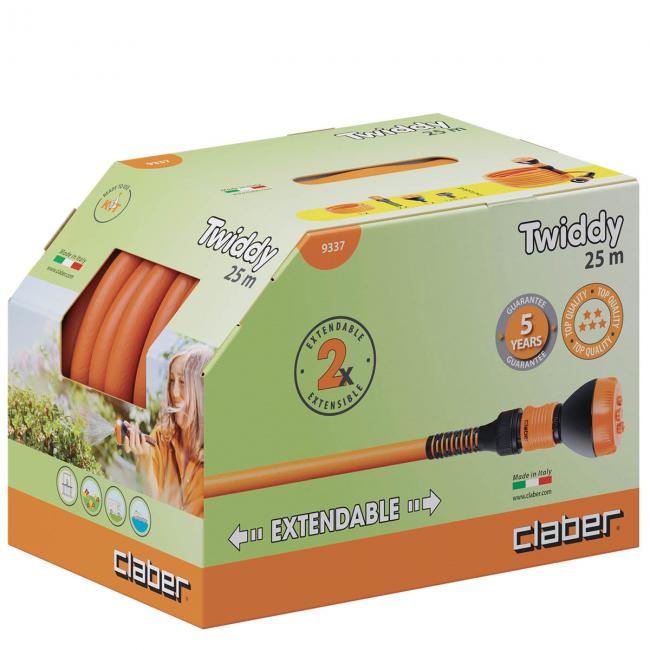 Разтегателен маркуч Claber Twiddy, 25 м (119337) - от Etools.bg Разтегателен маркуч Claber Twiddy, 25 м (119337)