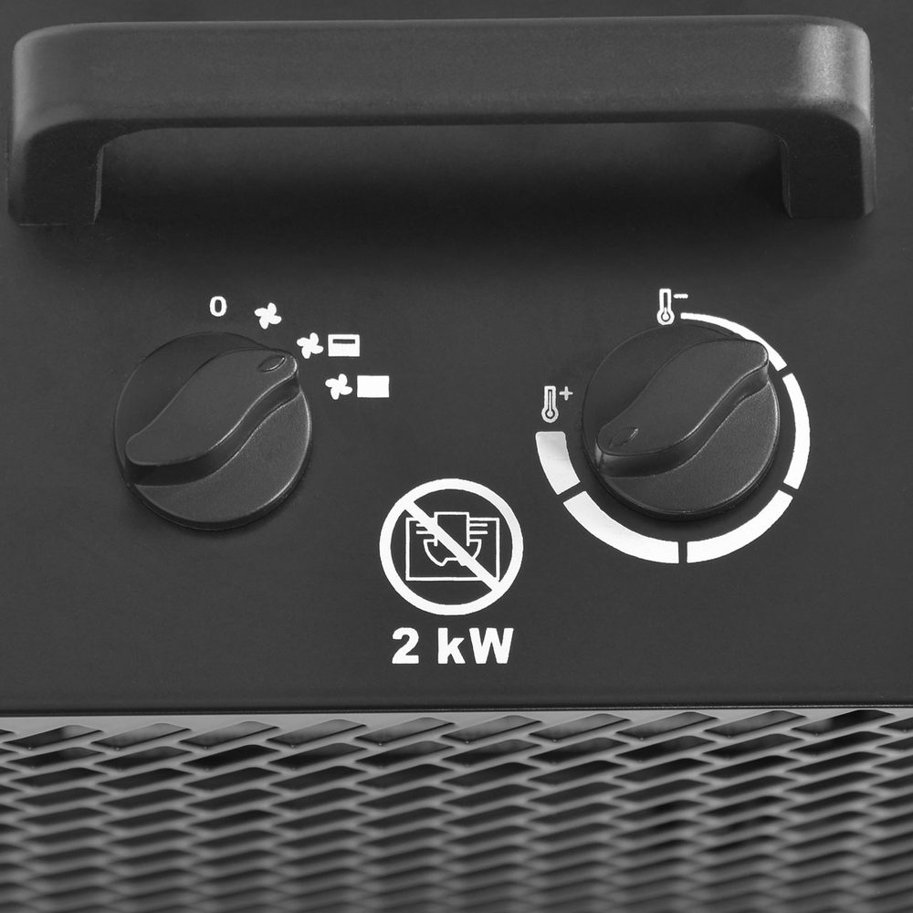 Електрически монофазен калорифер Hecht 3544, 2000 W, 190 м³/ч, 20 м² - от Etools.bg Електрически монофазен калорифер Hecht 3544, 2000 W, 190 м³/ч, 20 м²