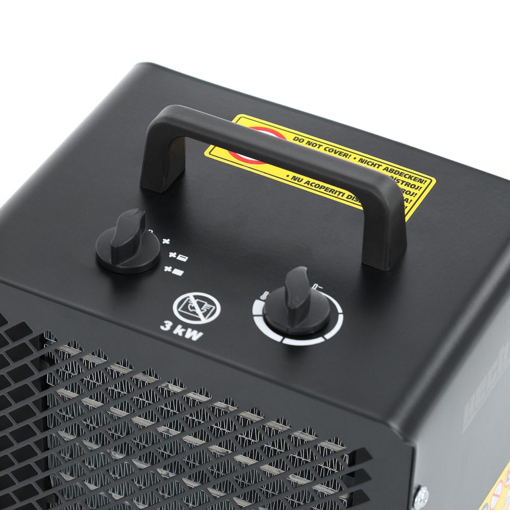 Електрически монофазен калорифер Hecht 3545, 3000 W, 238 м³/ч, 30 м²
