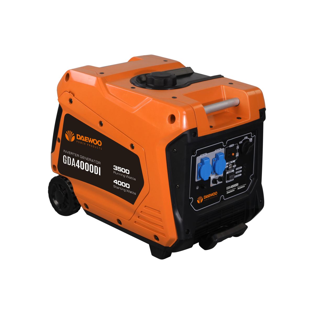 Бензинов инверторен монофазен генератор Daewoo, 4000 W, 10 л (GDA4000DI) - от Etools.bg Бензинов инверторен монофазен генератор Daewoo, 4000 W, 10 л (GDA4000DI)