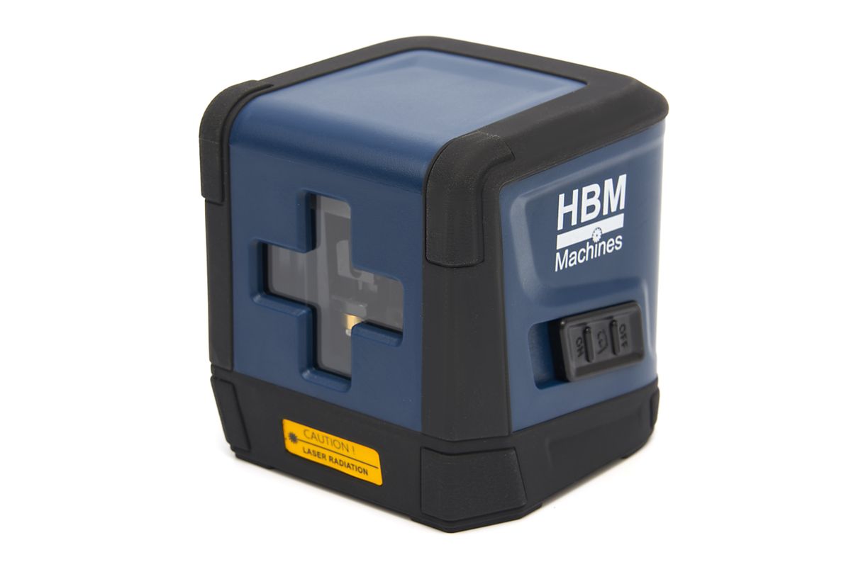 Линеен лазерен нивелир с кръстосани линии HBM H134139, 30 м, със статив, без батерия