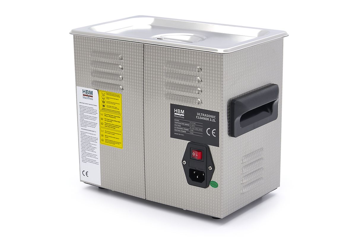 Електрическа ултразвукова вана за почистване и обезмасляване HBM H131545, 300 W, 6.5 л