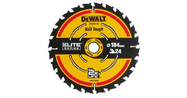 Циркулярен диск за дърво DeWALT DT90257, 184 x 20 / 16 мм, 24 зъба