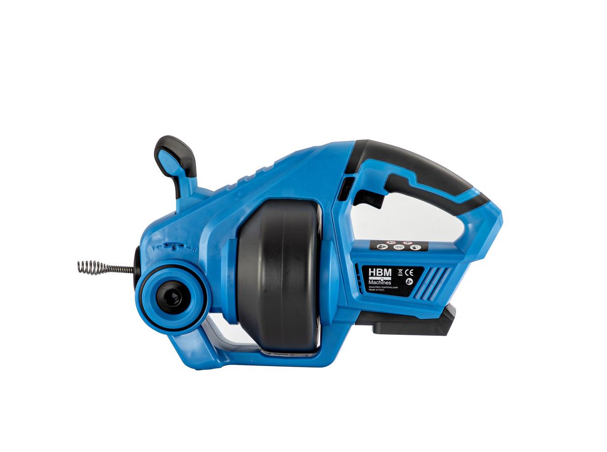 Акумулаторна машина за почистване на канали HBM H132353, 20 V, 7 м, без батерии и зарядно устройство - от Etools.bg Акумулаторна машина за почистване на канали HBM H132353, 20 V, 7 м, без батерии и зарядно устройство