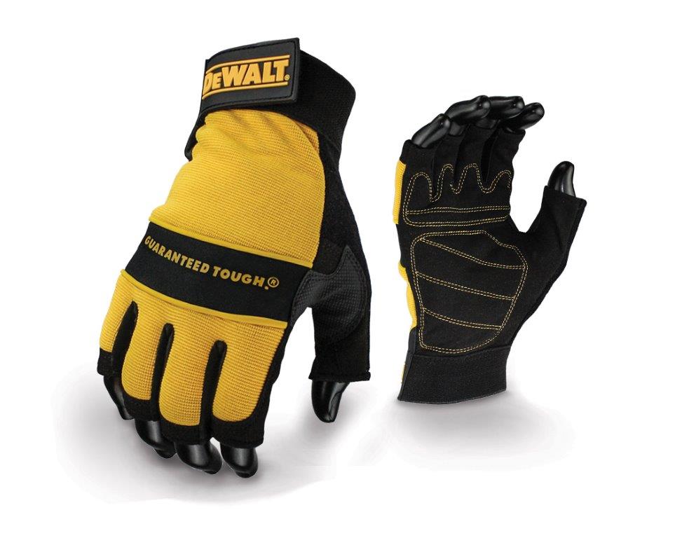 Работни ръкавици DeWALT Technician Fingerless DPG23L - от Etools.bg Работни ръкавици DeWALT Technician Fingerless DPG23L