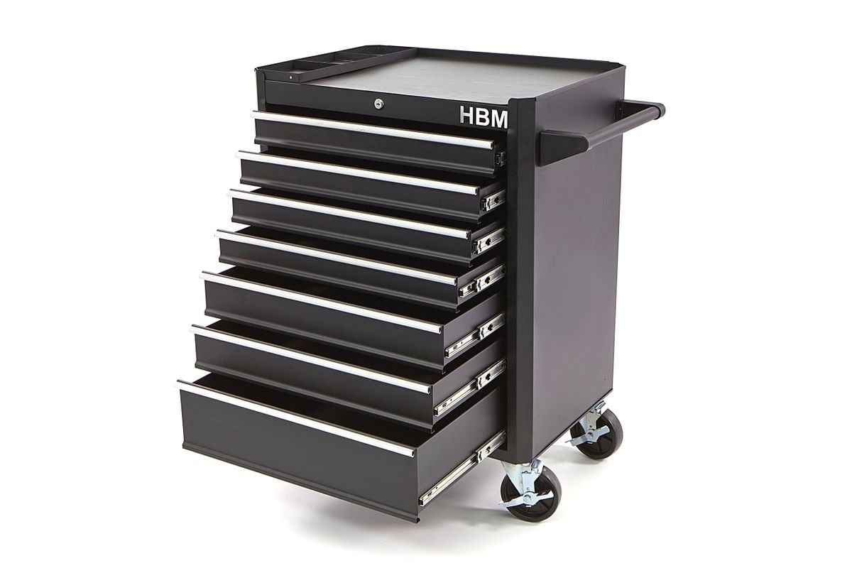 Количка за инструменти HBM 8995, 77 х 45.5 х 89.5 см, 7 чекмеджета - от Etools.bg Количка за инструменти HBM 8995, 77 х 45.5 х 89.5 см, 7 чекмеджета