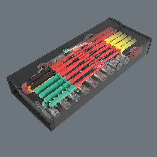 Комплект гедоре вложки с ръчни инструменти Wera Kraftform Kompakt W 1, 35 бр. - от Etools.bg Комплект гедоре вложки с ръчни инструменти Wera Kraftform Kompakt W 1, 35 бр. (05135870001)