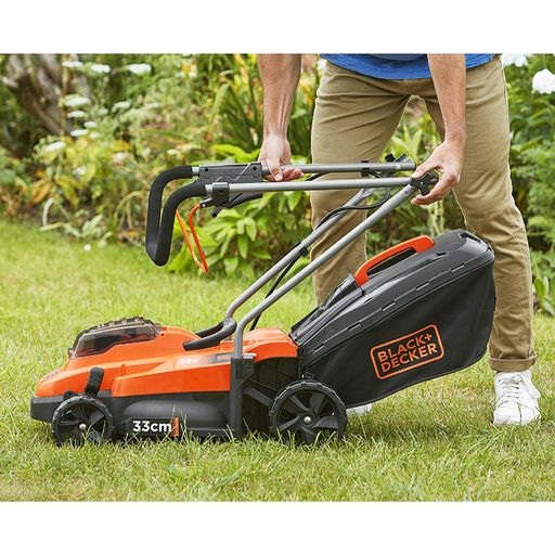 Акумулаторна косачка Black & Decker BCMW3336L2, 36 V, 2.5 Ah, 330 мм, 700 м2 - от Etools.bg Акумулаторна косачка Black & Decker BCMW3336L2, 36 V, 2.5 Ah, 330 мм, 700 м2