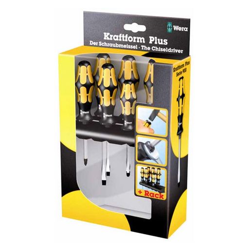 Комплект отвертки Wera Kraftform Plus 932 S/6, SB/PH, 6 бр. - от Etools.bg Комплект отвертки Wera Kraftform Plus 932 S/6, SB/PH, 6 бр. (05018283001)