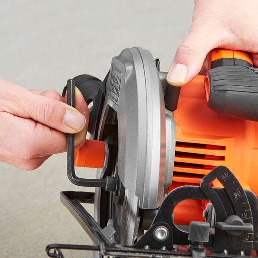 Електрически ръчен циркуляр Black & Decker CS1550K, 1500 W, ф190 мм, 5500 об/мин