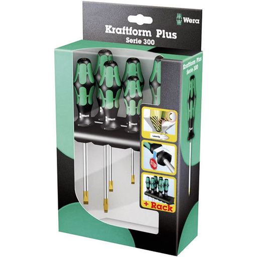 Комплект отвертки Wera Kraftform Plus 334/6, SB/PH, 6 бр. (05105650001)