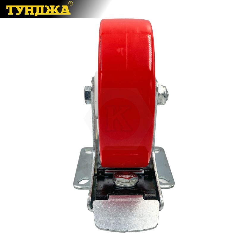 Въртящо колело с планка и спирачка Тунджа, Poly/PU PF, 160 мм - от Etools.bg Въртящо колело с планка и спирачка Тунджа, Poly/PU PF, 160 мм (9700740)