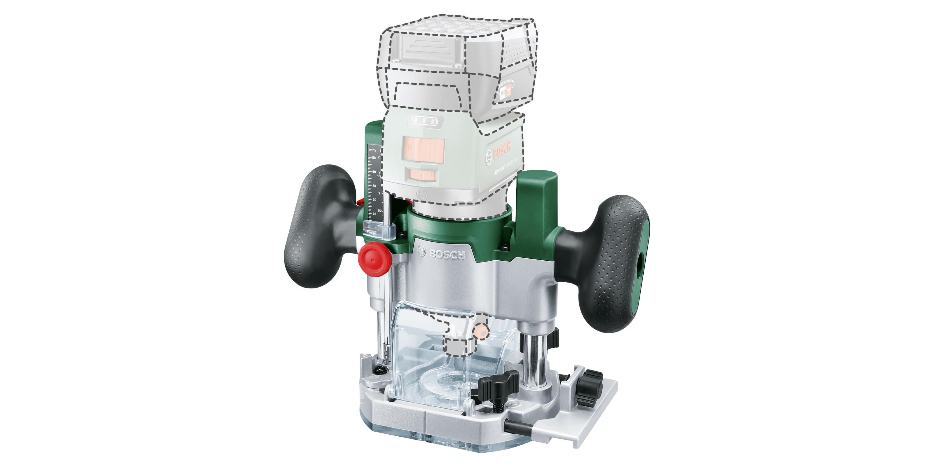 Основа за потопяема оберфреза AdvancedTrimRouter Plunge Base Bosch, 45 мм (1600A02RD7) - от Etools.bg Основа за потопяема оберфреза AdvancedTrimRouter Plunge Base Bosch, 45 мм (1600A02RD7)