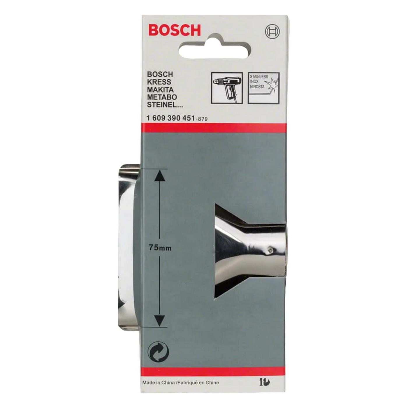 Повърхностна дюза Bosch Professional, 75 мм, 33.5 мм (1609390451) - от Etools.bg Повърхностна дюза Bosch Professional, 75 мм, 33.5 мм (1609390451)
