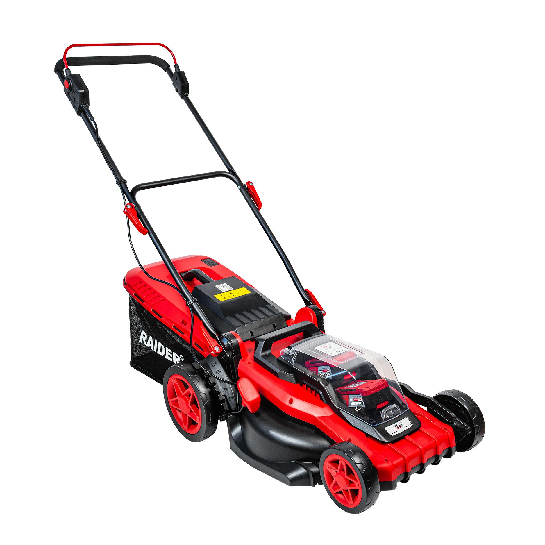 Акумулаторна косачка Raider RDP-HBLM20-Solo, 40 V, 42 см, 50 л, без батерии и зарядно устройство (075359)