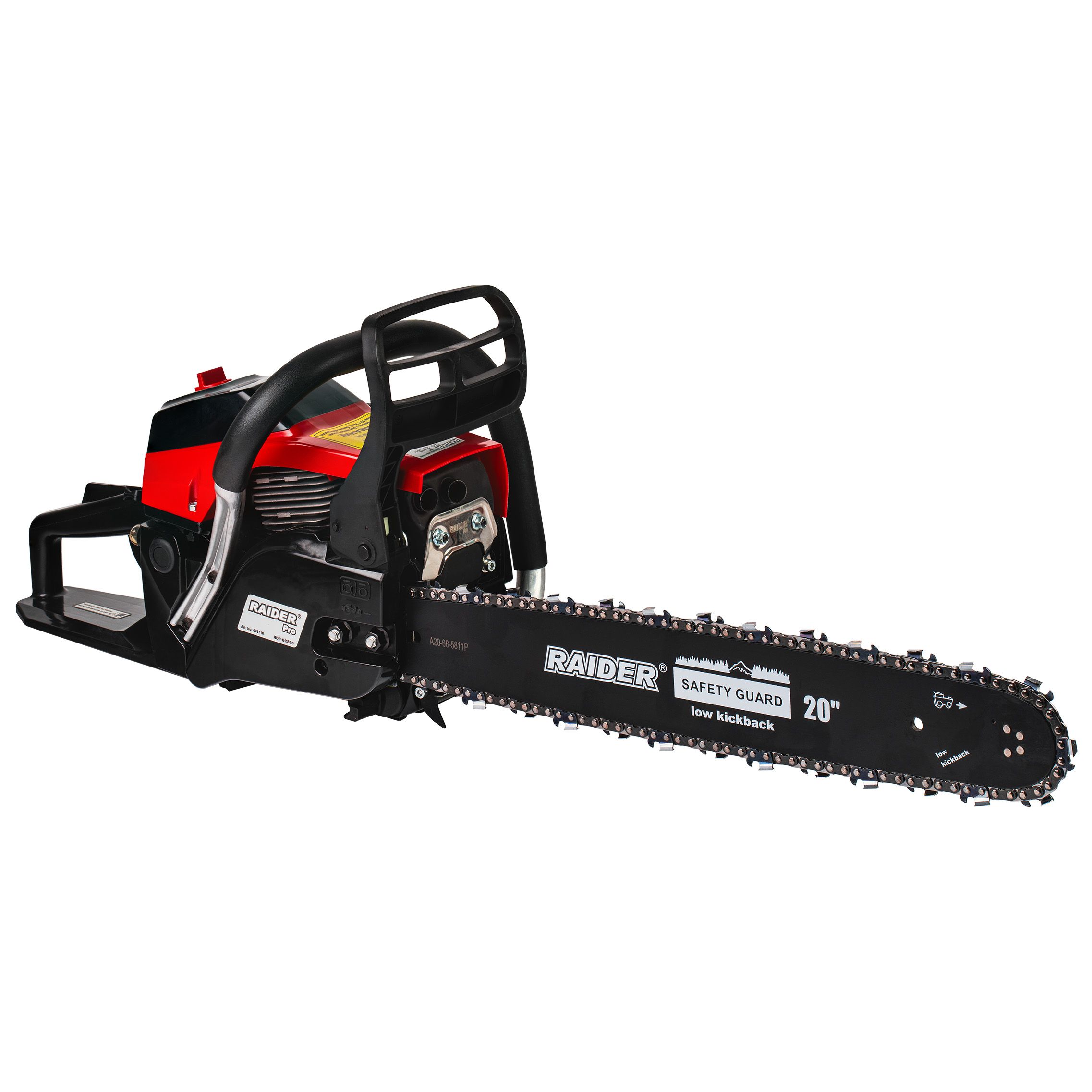 Бензинов верижен трион Raider RDP-GCS35, 2800 W, 50 см, 3/8 Бензинов верижен трион Raider RDP-GCS35, 2800 W, 50 см, 3/8