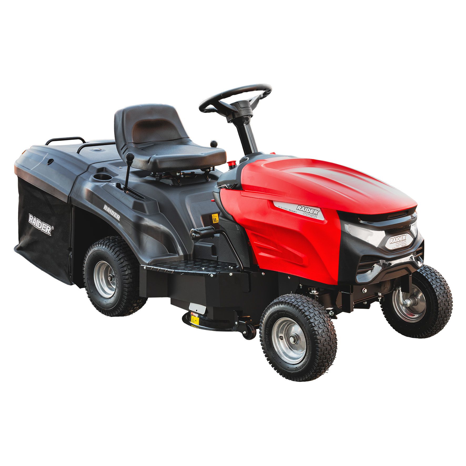 Бензинова тракторна косачка Raider RD-GLM17, 5000 W, 6.8 к.с, 69 см, 220 л (075021) - от Etools.bg Бензинова тракторна косачка Raider RD-GLM17, 5000 W, 6.8 к.с, 69 см, 220 л (075021)