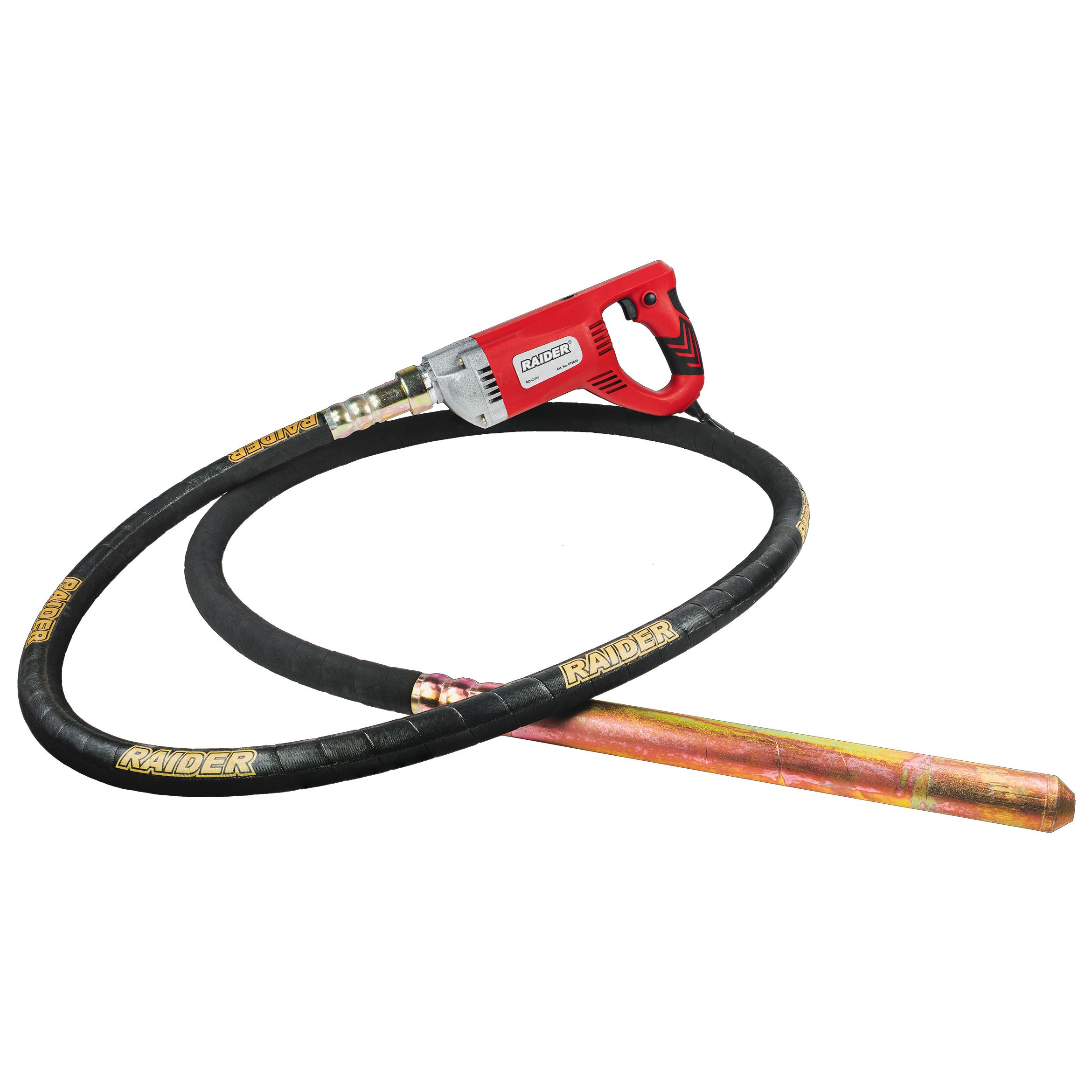 Електрически вибратор за бетон Raider RD-CV01, 1300 W, 3 м, ф35 мм (078604)