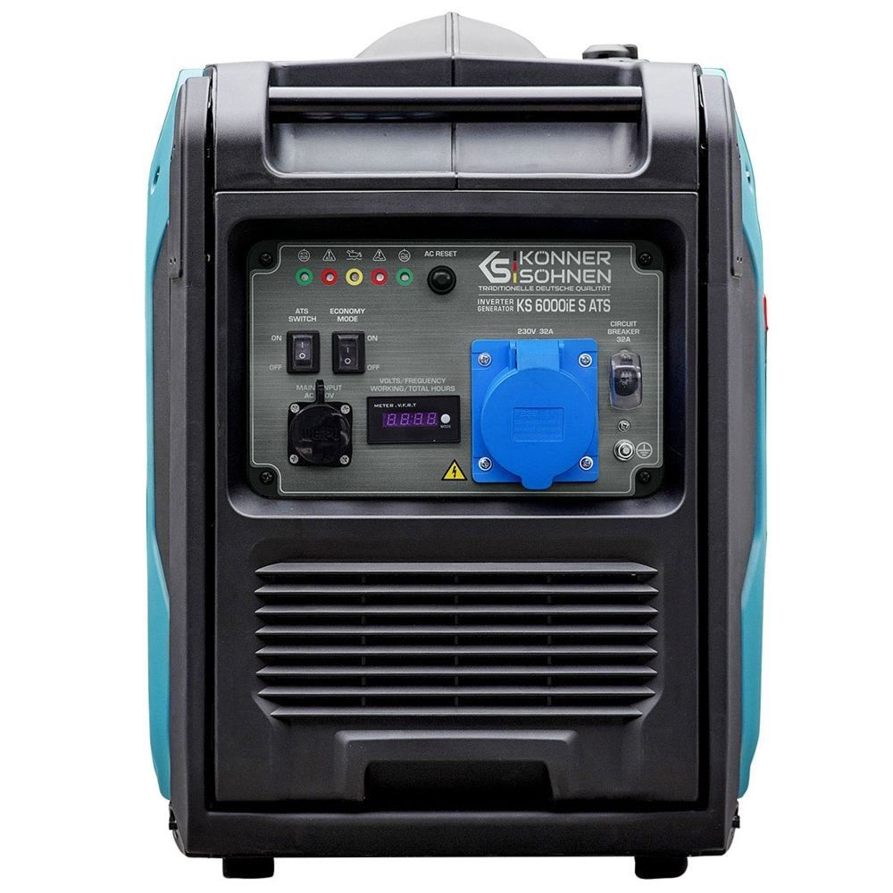 Бензинов инверторен генератор Könner & Söhnen KS 6000iE S ATS, 230 V, 5500 W - от Etools.bg Бензинов инверторен генератор Könner & Söhnen KS 6000iE S ATS, 230 V, 5500 W