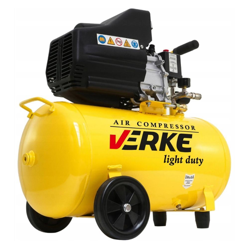 Електрически монофазен маслен компресор Verke V81151, 1500 W, 250 л/мин, 50 л, 8 бара