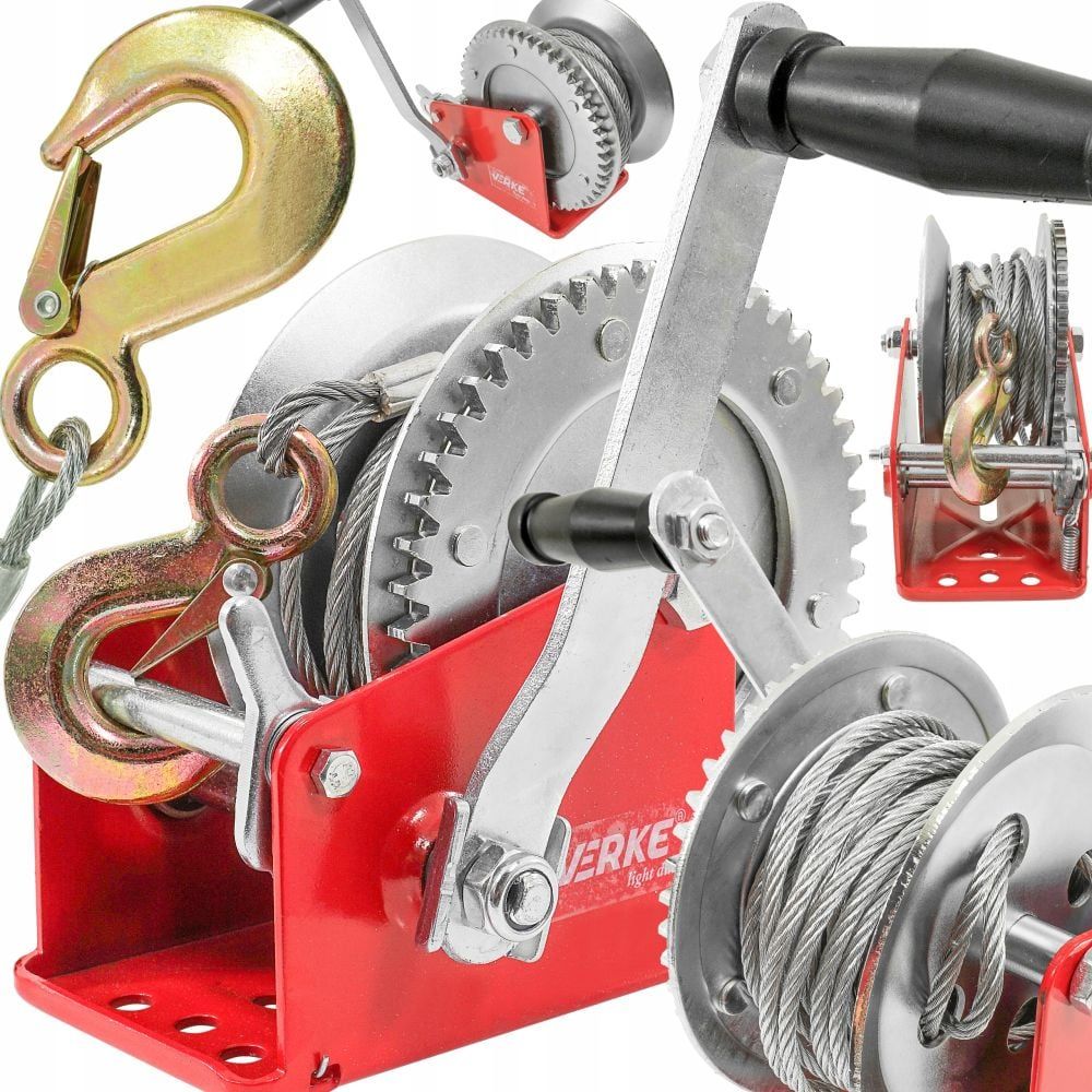 Ръчна лебедка Verke V87251, 816 кг, 10 м - от Etools.bg Ръчна лебедка Verke V87251, 816 кг, 10 м
