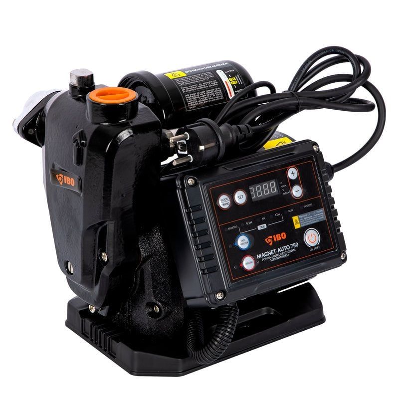 Електрическа монофазна инверторна хидрофорна помпа за вода IBO WZI-900 AUTO, 900 W, 43 м, 75 л/мин (003075) - от Etools.bg Електрическа монофазна инверторна хидрофорна помпа за вода IBO WZI-900 AUTO, 900 W, 43 м, 75 л/мин (003075)
