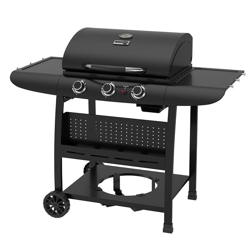 Газово градинско барбекю Bormann Elite BBQ6030 FORGE, 9000 W, 3 горелки и чугунена решетка (084167) - от Etools.bg Газово градинско барбекю Bormann Elite BBQ6030 FORGE, 9000 W, 3 горелки и чугунена решетка (084167)