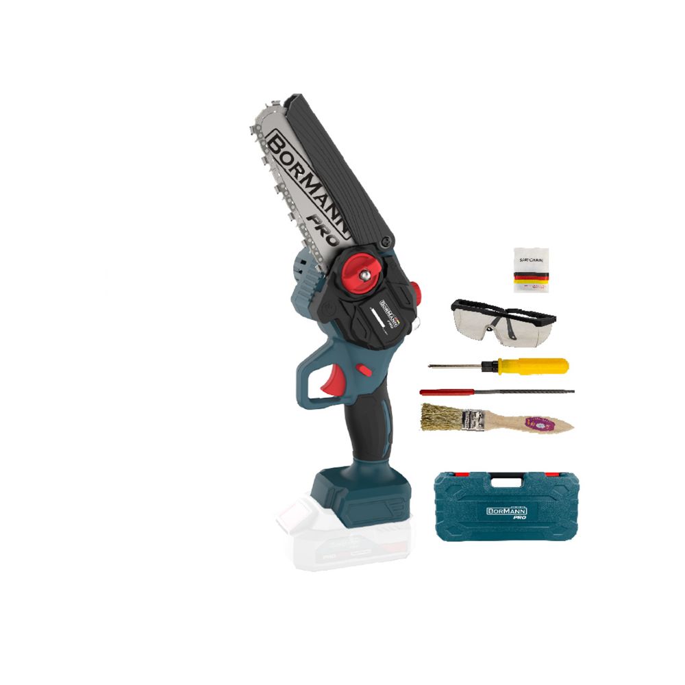 Акумулаторен безчетков верижен трион Bormann Pro BBP3917C, 20 V, 15 см, без батерии и зарядно устройство (083559) - от Etools.bg Акумулаторен безчетков верижен трион Bormann Pro BBP3917C, 20 V, 15 см, без батерии и зарядно устройство (083559)