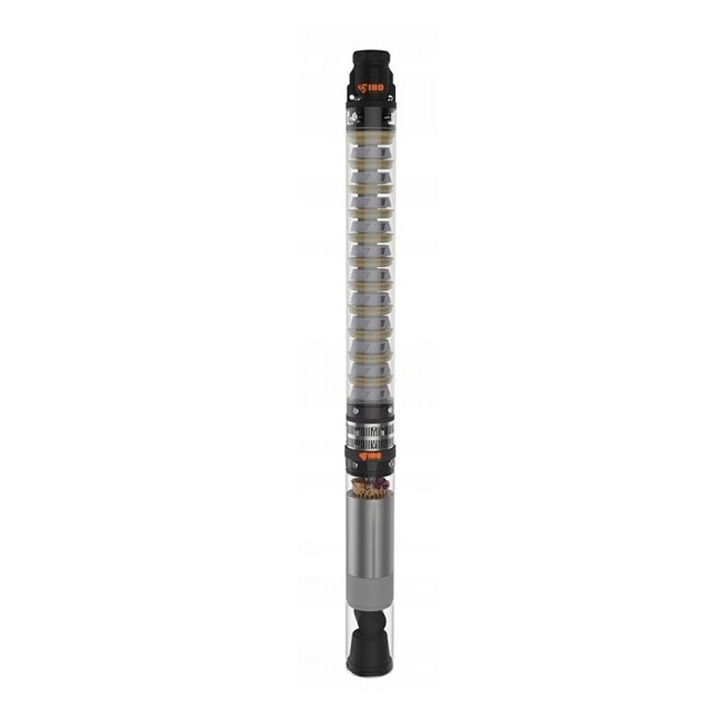 Електрическа монофазна многостъпална сондажна помпа за вода IBO 3.5'' SCM 2-18, 1500 W, 95 м, 70 л/мин (gscm2) - от Etools.bg Електрическа монофазна многостъпална сондажна помпа за вода IBO 3.5'' SCM 2-18, 1500 W, 95 м, 70 л/мин (gscm2)