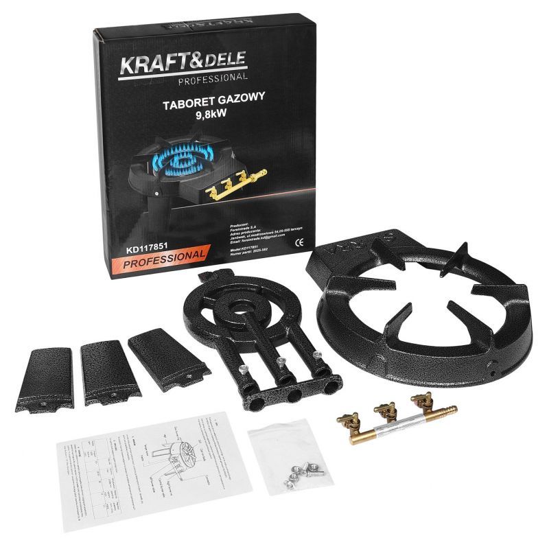 Газов котлон Kraft&Dele KD117851, 9800 W, 25-50 см