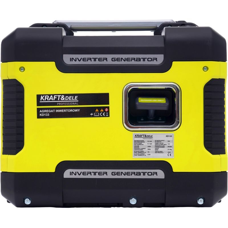 Бензинов инверторен генератор Kraft&Dele KD133, 1900 W, 3 к.с, 80 см3 - от Etools.bg Бензинов инверторен генератор Kraft&Dele KD133, 1900 W, 3 к.с, 80 см3