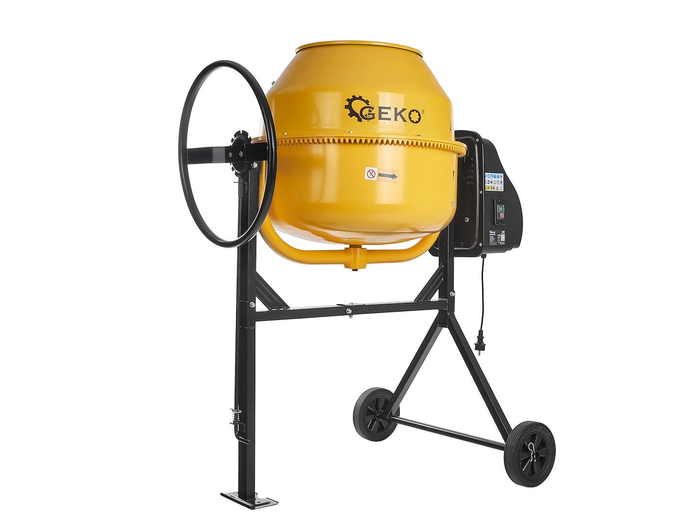 Електрическа бетонобъркачка Geko G80217, 1000 W, 200 л - от Etools.bg Електрическа бетонобъркачка Geko G80217, 1000 W, 200 л