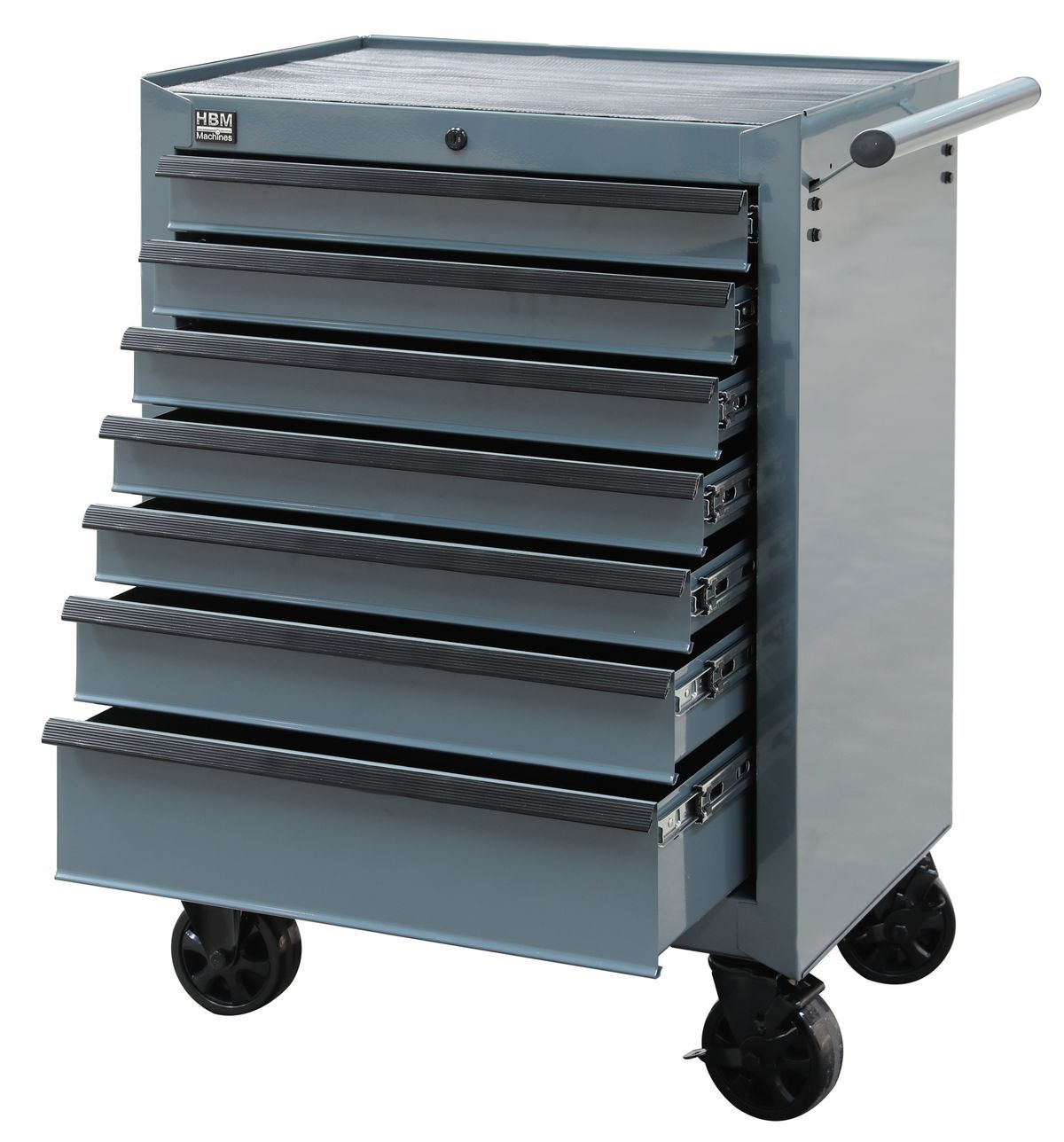 Количка за инструменти HBM H134454, 7 чекмеджета, 95 см, сив цвят - от Etools.bg Количка за инструменти HBM H134454, 7 чекмеджета, 95 см, сив цвят