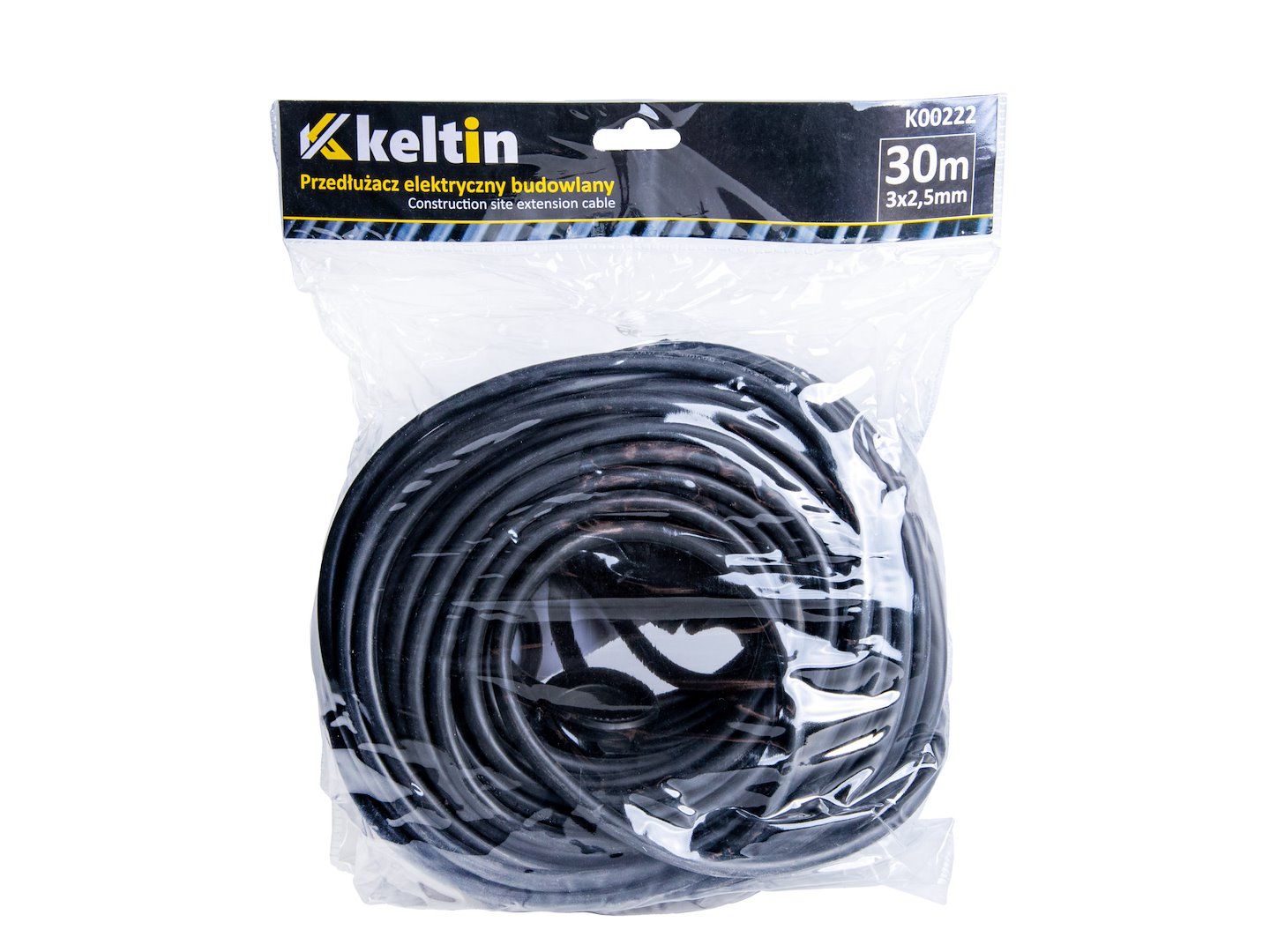 Удължител за ток Geko Keltin K00222, 3x2,5 мм2, 30 м - от Etools.bg Удължител за ток Geko Keltin K00222, 3x2,5 мм2, 30 м