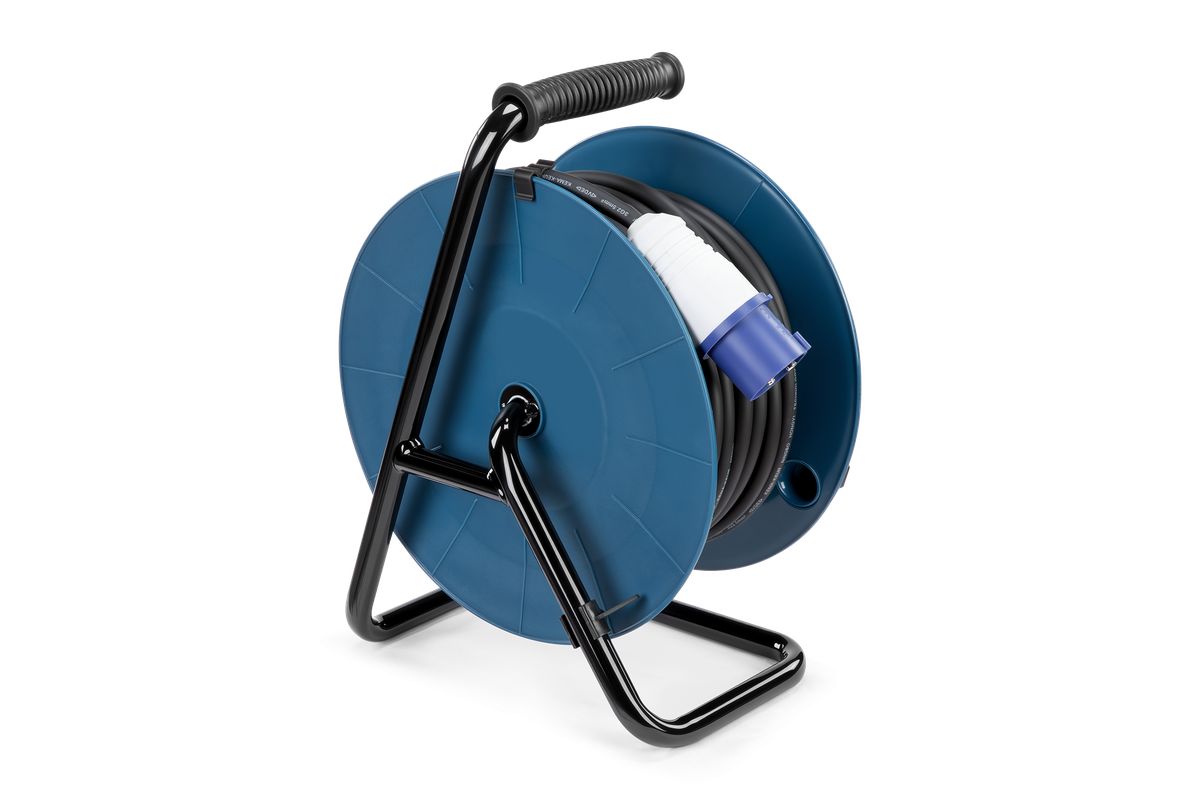 Удължител на макара с кабел HBM H135714, IP44,x2,5 мм2, 3 гнезда, 25 м