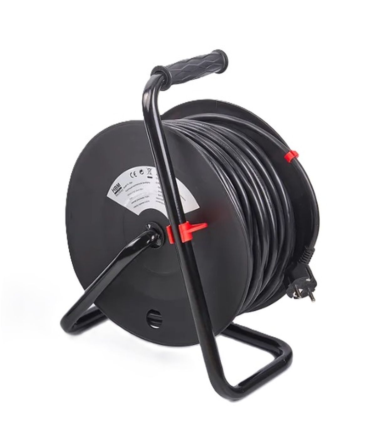 Удължител на макара с кабел HBM 9281, 50 м, с 4 контакта, 3x1.5 мм2