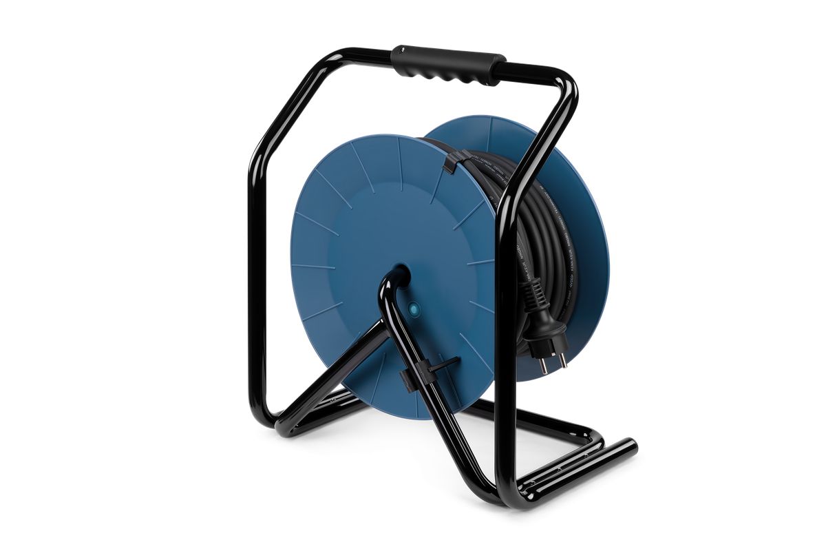 Удължител на макара с кабел HBM H135709, IP 44, 3x2.5 мм2, 4 гнезда, 25 м