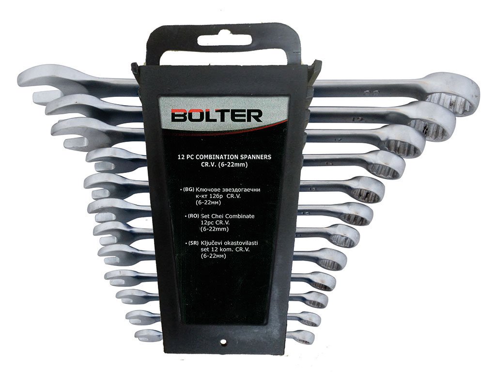 BOLTER LT14735 Ключове звездогаечни матирани комплект 12 бр. (10-32 мм) CR.V.DIN 3113
