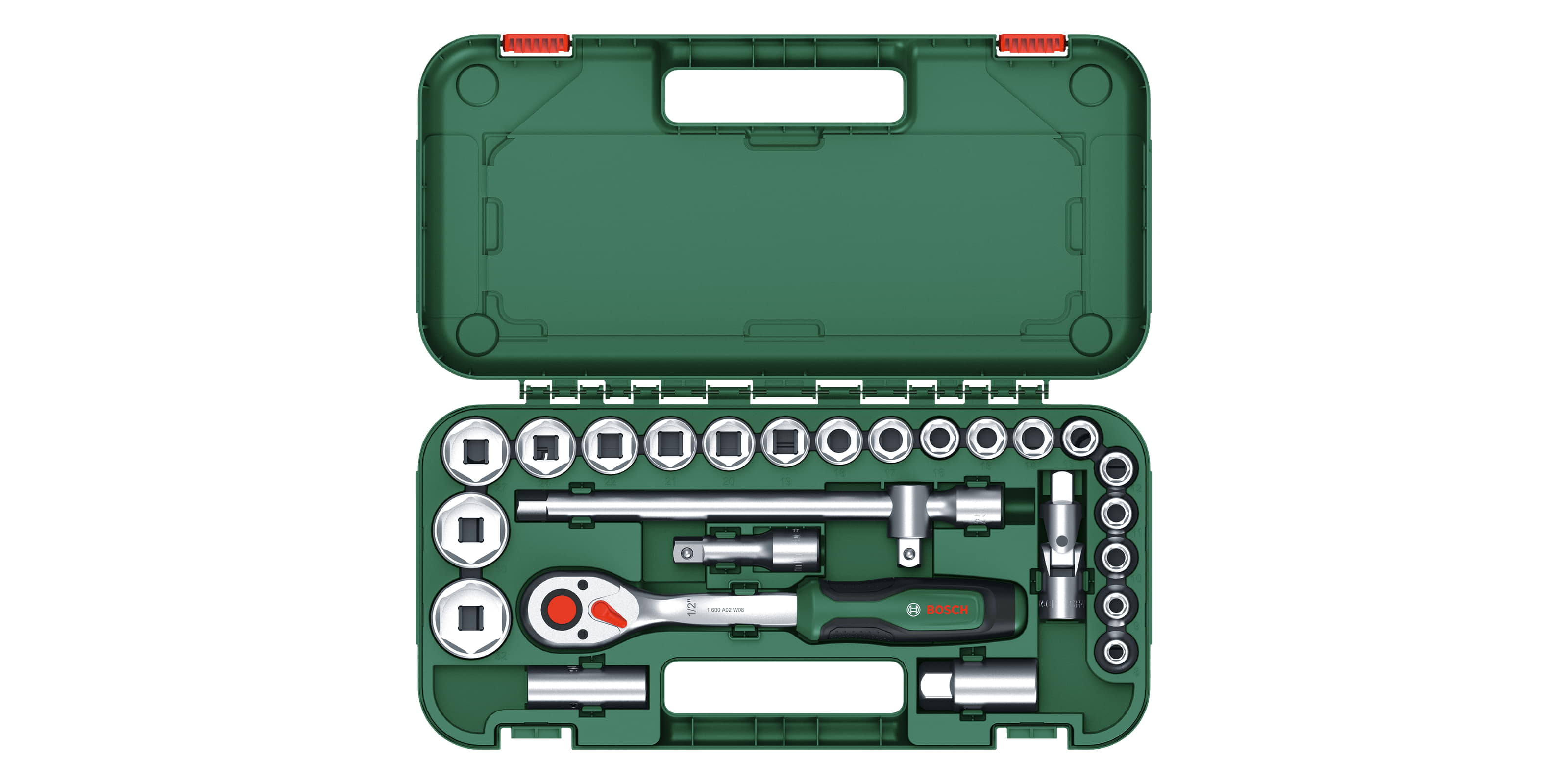 Комплект гедоре Bosch, 1/2″, 25 бр. (1600A02Z9F) - от Etools.bg Комплект гедоре Bosch, 1/2″, 25 бр. (1600A02Z9F)