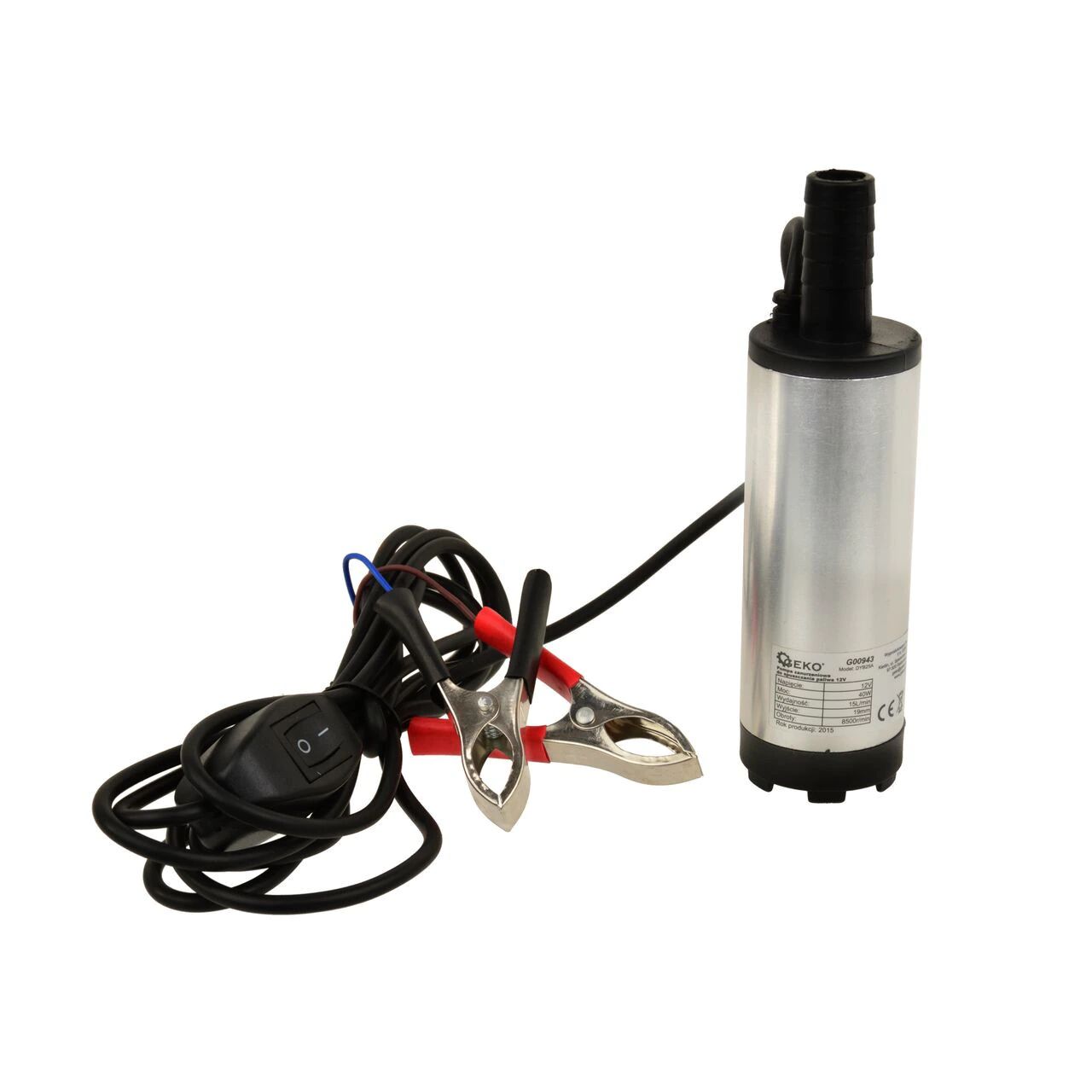 GEKO G00943 Потопяема помпа за изпомпване на дизелово гориво и моторно масло 12 V 15 л/мин 3 м