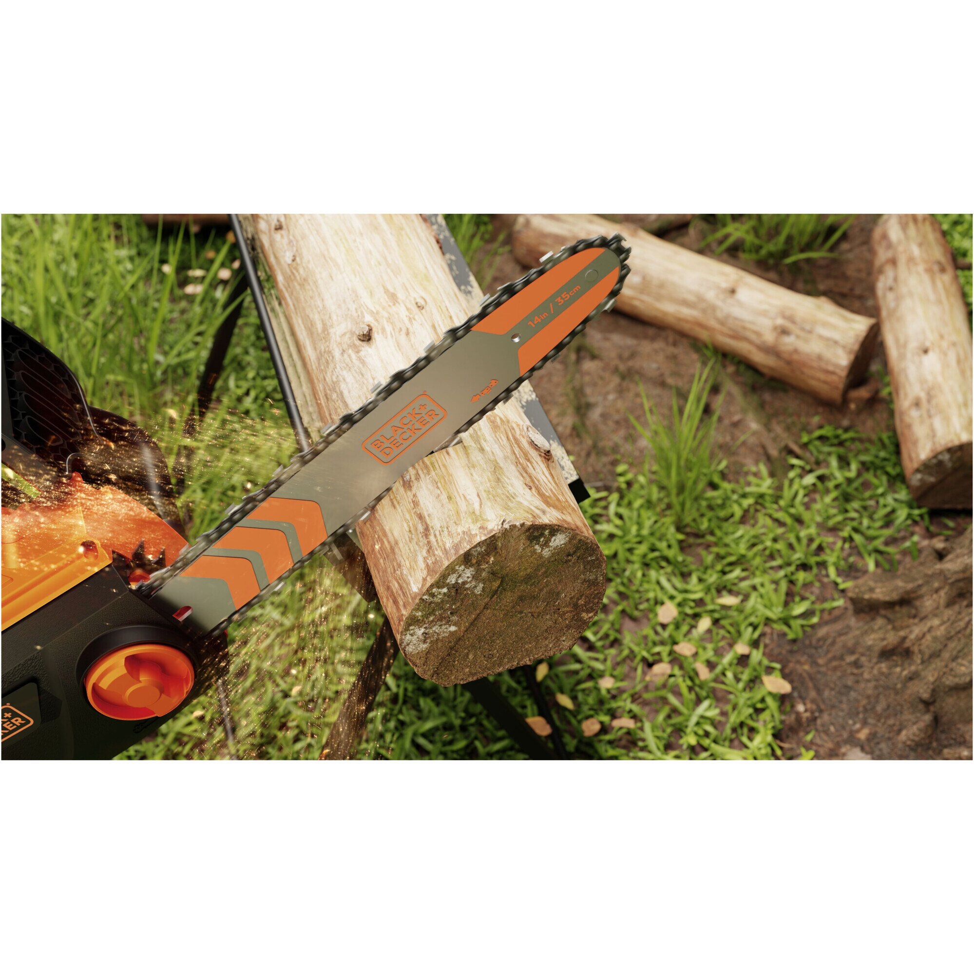 Електрически верижен трион Black&Decker BECS1835, 1800 W, 35 cм - от Etools.bg Електрически верижен трион Black&Decker BECS1835, 1800 W, 35 cм