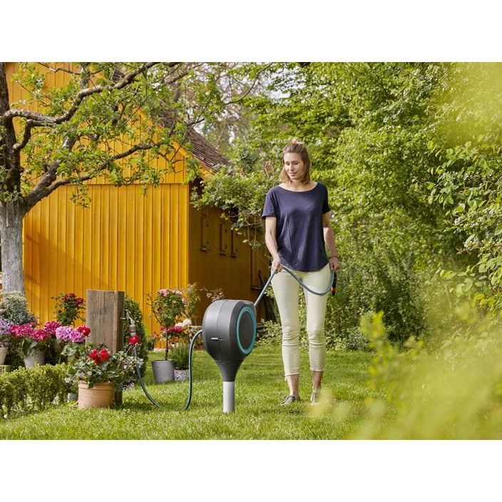 Градинска макара с маркуч Gardena RollUp S, 15 м, 11 мм (18604-20) - от Etools.bg Градинска макара с маркуч Gardena RollUp S, 15 м, 11 мм (18604-20)
