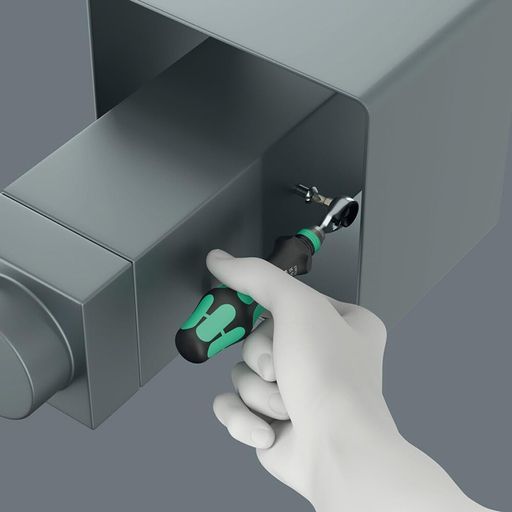 Накрайник с тресчотка Wera Zyklop Mini 4, 6-стенна опашка, 1/4 Накрайник с тресчотка Wera Zyklop Mini 4, 6-стенна опашка, 1/4