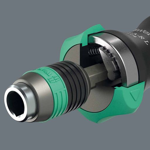 Отвертка държач за битове магнитна с тресчотка Wera Kraftform Kompakt 838 RA-R L 1/4