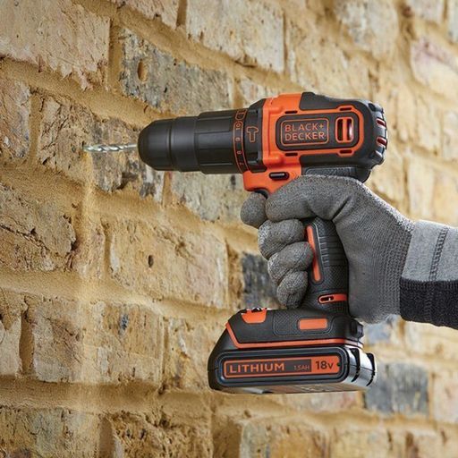 Акумулаторен ударен винтоверт Black & Decker BDCHD18K, 18 V, 1.5 Ah, 40 Nm, 1-10 мм